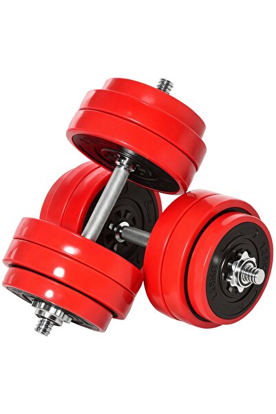 Generic Brand Set reglabil 2-în-1 gantere și bară de 30 kg pentru fitness aca...