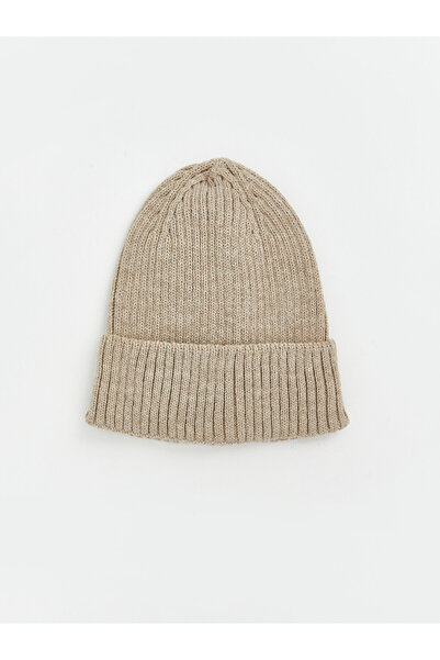 LC Waikiki Özmarka New Season Beige Men's Knitwear Beanie