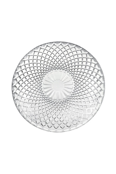OEM Farfurie Transparenta cu Model Diamond din Sticlă pentru Desert Ø15cm – p...