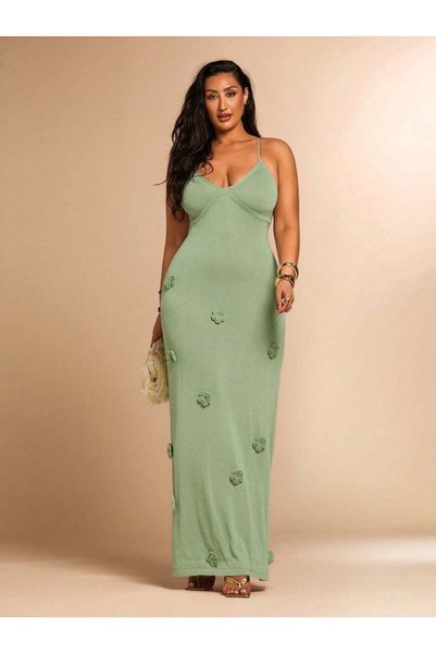 Sheya Rochie maxi, verde