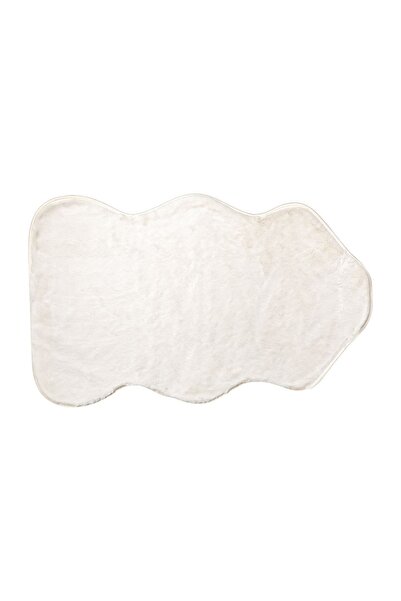 OEM Covoraș Rabbit 60x100 cm ecru, formă animal – blană artificială moale și ...