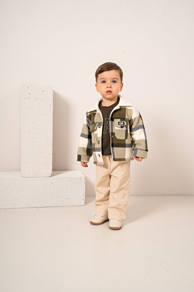 JNF kids Baby Boy & Child Lumberjack Fleece Jacket Sweatshirt and Pants 3-Pie...