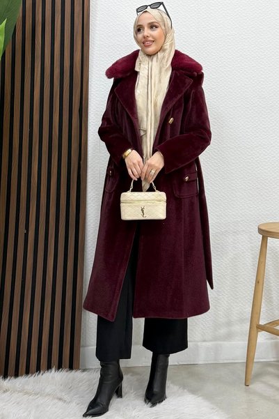 lizatesettür Meleni Fox Kaban Bordo
