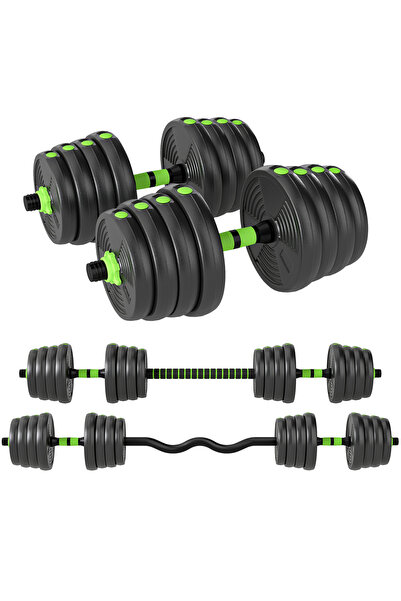 Generic Brand Set reglabil de gantere și haltere de 30 kg pentru antrenament ...