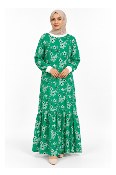 Setiora Green Patterned Tesutu Dress