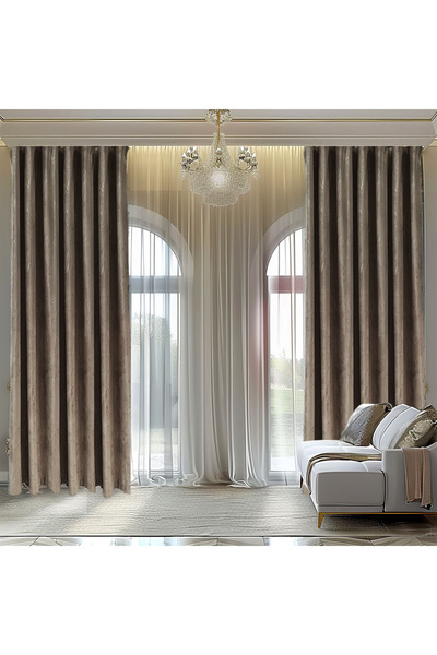 ArasyaHome Draperie Luxury Guernica Blackout 80 % Bej