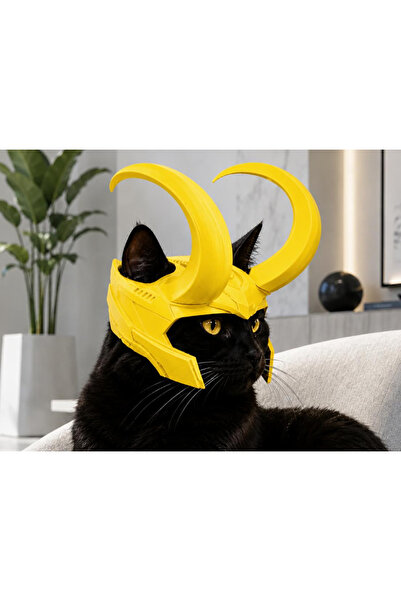 KEMX Loki Tekir Cat Mask Models 3D Cat Accessory - Compatible with Every Cat.