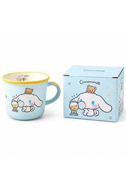 wafra store كوب سيراميك سانريو "سينامورول" (Cinnamoroll) سعة 300 مل مع علبة ه...