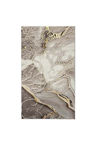 LIROFE Covor Imperial Vulcan Bej Auriu - Efect Piatra Naturala Modern - Living, Dormitor - Fir Scurt 12 mm