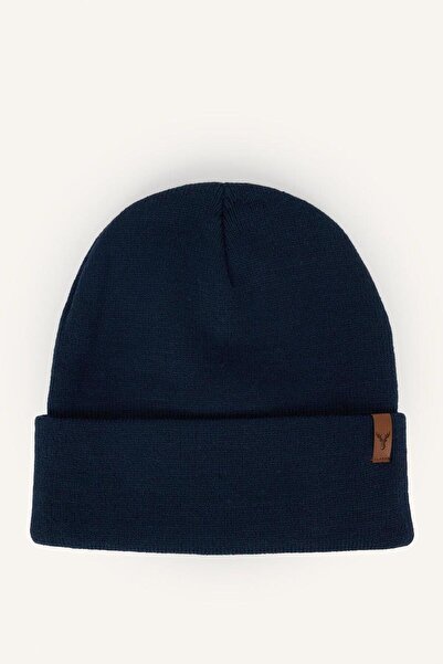 DeFacto Men's Woven Label Knitwear Beanie (26 Wn)