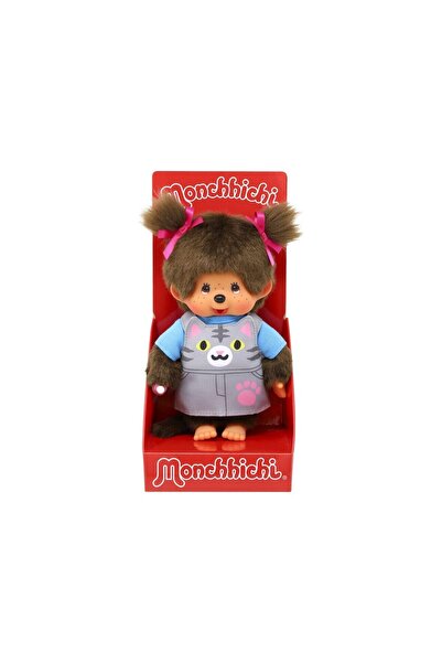 Sekiguchi Monchhichi Jucarie de plus Cat Overalls 20 cm
