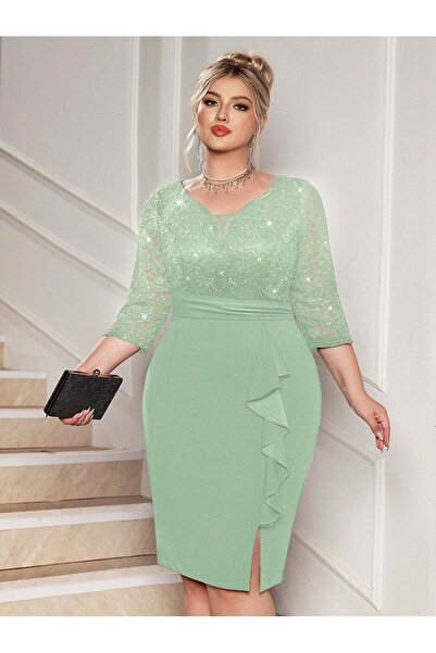 Sheya Rochie midi, verde