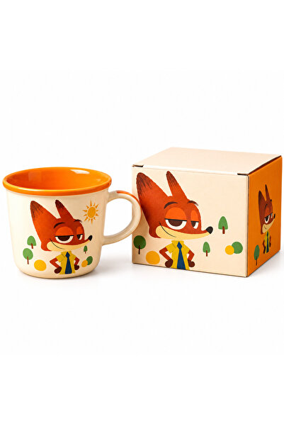 wafra store كوب سيراميك ديزني "زوتوبيا" (Zootopia) مع مؤشر قياس – سعة 300 مل ...