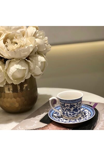 Generic فنجان قهوة مع صحن، أزرق داكن