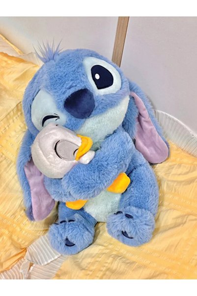 TREND Mavi Peluş Oyuncak Ördek Sarılan Sevimli Yumuşak Peluş Oyuncak Hediye