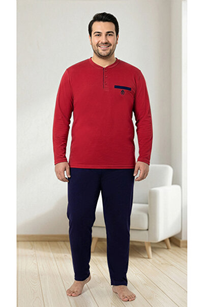REAL MOOD Real Mo0D Three Button Men's Oversize Pajama Set 45009