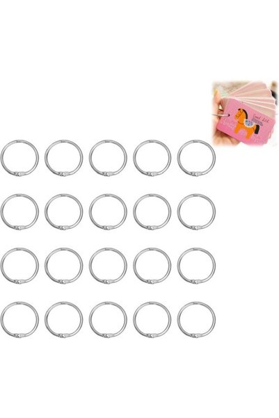 Morvena Picks 20 de inele metalice tip O, placate cu nichel, de 45mm, pentru ...