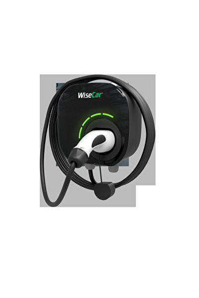 WiseCar WTL Yapay Zeka Destekli Akıllı Elektrikli Araç Şarj Cihazı 22 kW - Siyah Kartlı