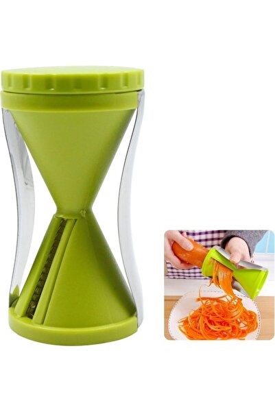 Morvena Picks Set de 2 piese: Feliator spiralat manual verde pentru legume și...