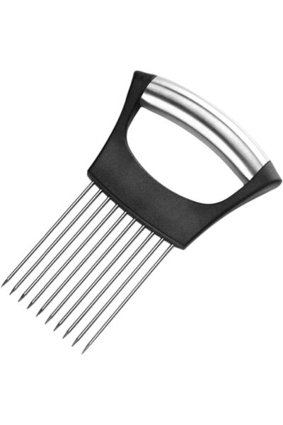 Morvena Picks Tăietor de ceapă - Suport din oțel inoxidabil - Ajutor pentru t...