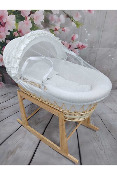 Trend Baby Kids Newborn Baby Moses Basket with Rocking Base