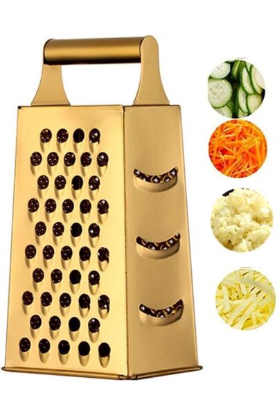Morvena Picks Răzătoare de brânză și legume din oțel inoxidabil, cu 4 fețe, î...