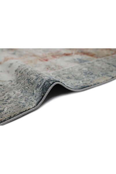 Al Kaffary Carpet Alkaffary Rivola Light Area Rug, Cream & Blue, 80 x 150 cm