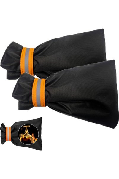Morvena Picks Set de 2 huse impermeabile pentru robinete exterioare cu benzi ...