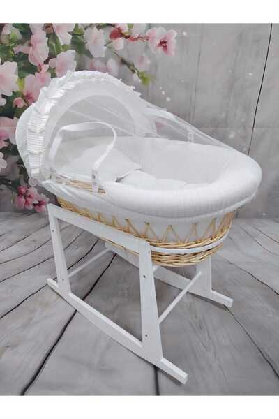 Trend Baby Kids Newborn Baby Moses Basket with Rocking Base