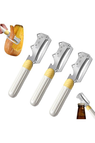 Morvena Picks Set de 3 curățătoare de legume, curățător de dovleac, curățător...