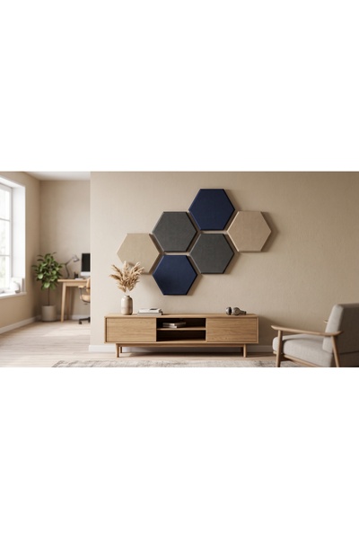 20mm Kumaş kaplı akustik Petek Panel 15CM KENAR