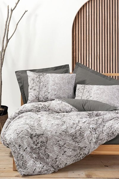 Cotton Box Dual Odin brown 3-piece single duvet cover set