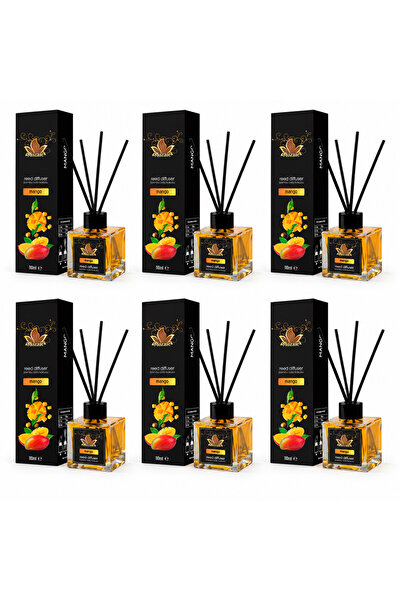 Generic Brand Pachet 6x Parfum de Cameră Mozaic Mango cu Bețișoare