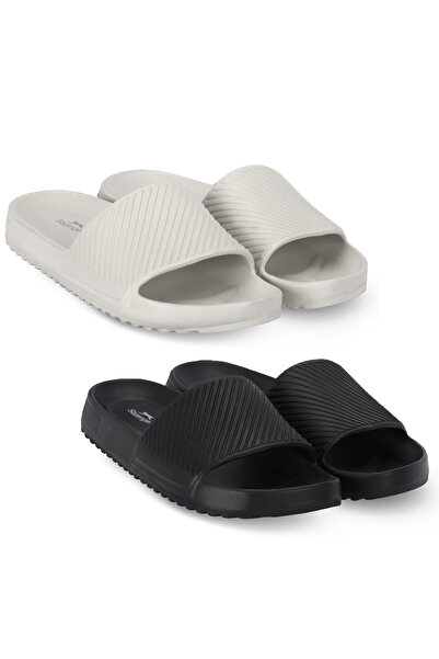 Slazenger Teqila I Set of 2 Men's White - Black Slippers