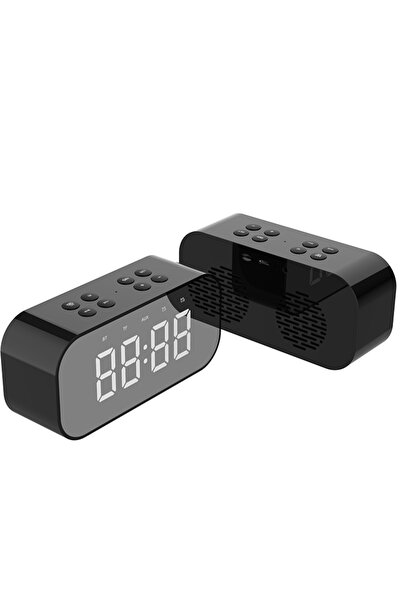Morvena Picks Radio cu ceas deșteptător, difuzor Bluetooth fără fir, lumină d...