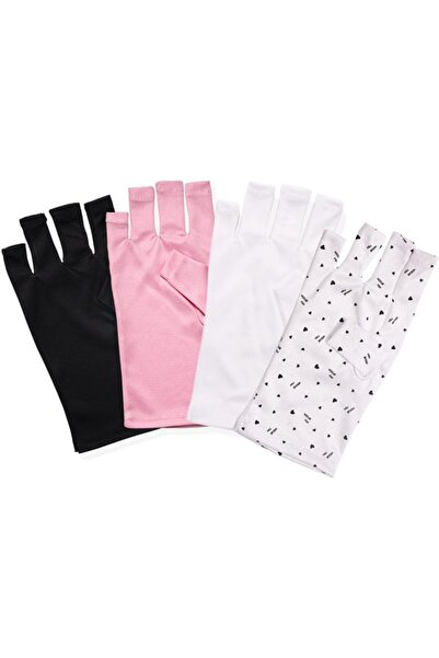 Morvena Picks 4 perechi de mănuși de protecție UV UPF50+ pentru lampă de ungh...