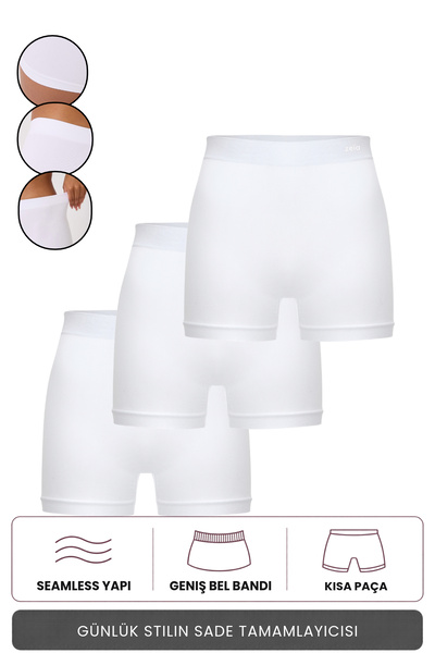 Zeia 3-Pack Women's Comfort Enhancing Non-Marking Seamless Boxers