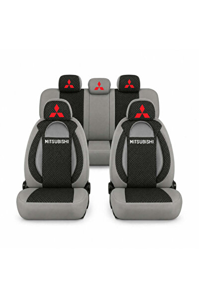 Autohelix MSA Set huse scaune sport universale, gri cu negru, personalizate p...