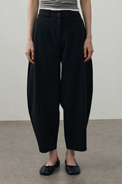 Fahhar Barrel Fit Pants Black