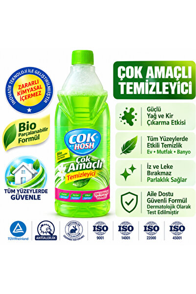 Çokhosh Çok Amaçlı Temizleyici 700 Ml-Tüm Yüzeylerde Yağ ve Kir Çıkarma Etkili
