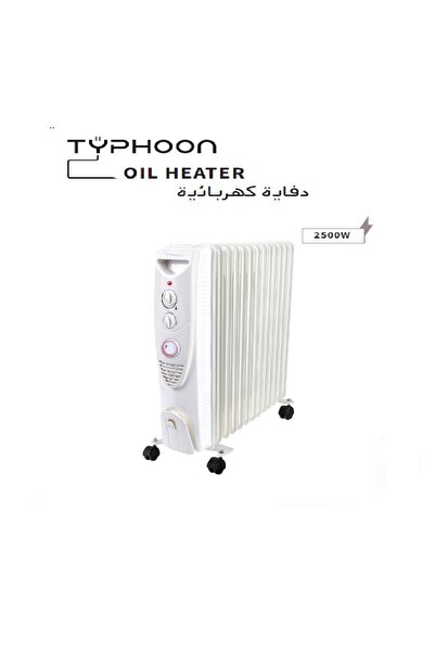 Typhoon دفایة زیت ب 15 ریشة 2500 واط مع تایمر TY-10-019-15F