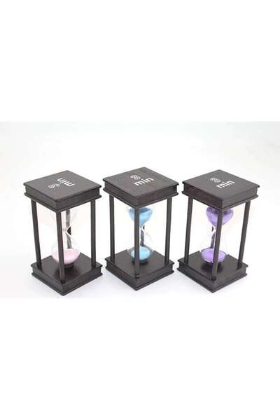 NW NessiWorld Wooden Hourglass 3 Min Alk2495