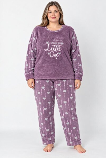snc büyük beden polar peluş pijama tk