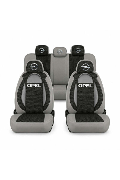 Autohelix MSA Set huse scaune sport universale, gri personalizat cu negru Opel