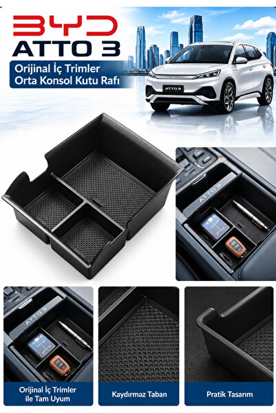 MeyZone Byd Atto 3 Kompatibilna centralna konzola organizator kutija stalak o...