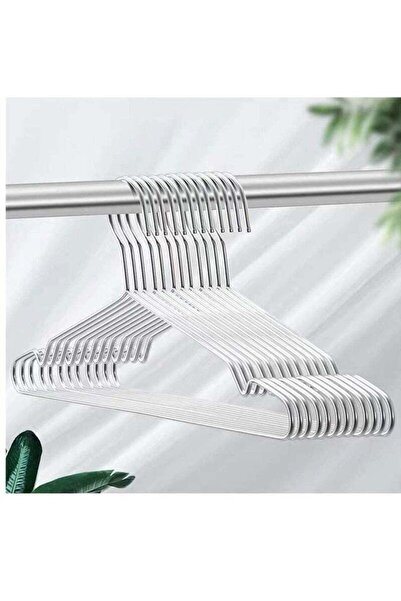 DUNISO 30 Pack Clothes Coat Hangers, Wire Hangers Heavy Duty Stainless Steel ...