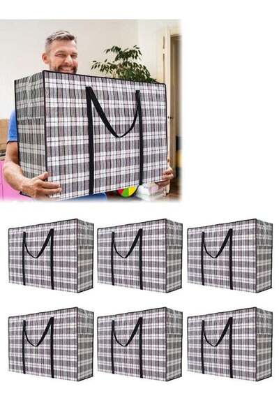 DUNISO 6 Pcs Laundry Bag, Heavy Duty Storage Bags, Reusable Strong Clothes St...