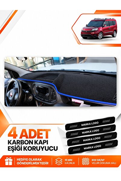 e-biz Fi̇at Doblo Fully Closed (2015-2023) Compatible Front Glove Box Protect...