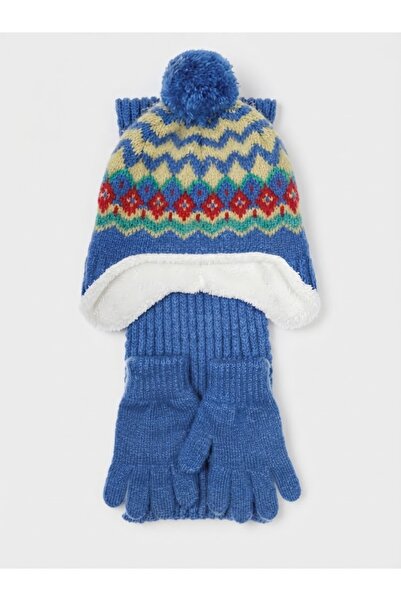 Fonem Fo 5205 Soli 3-Piece Scarf Beanie Glove Set