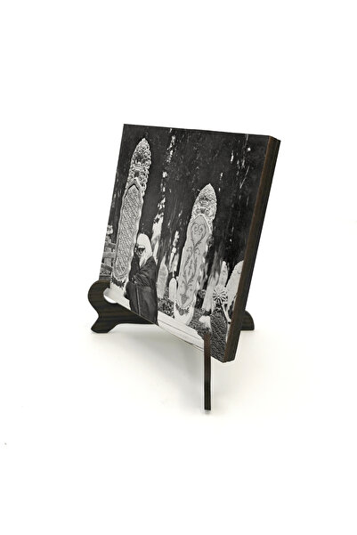 Sadrazam Ottoman Tombstone Printed Wooden Tabletop